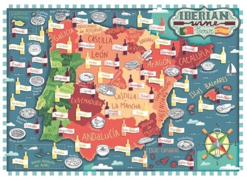 Iberian Wine Tour - Ravensburger 1000pc Jigsaw