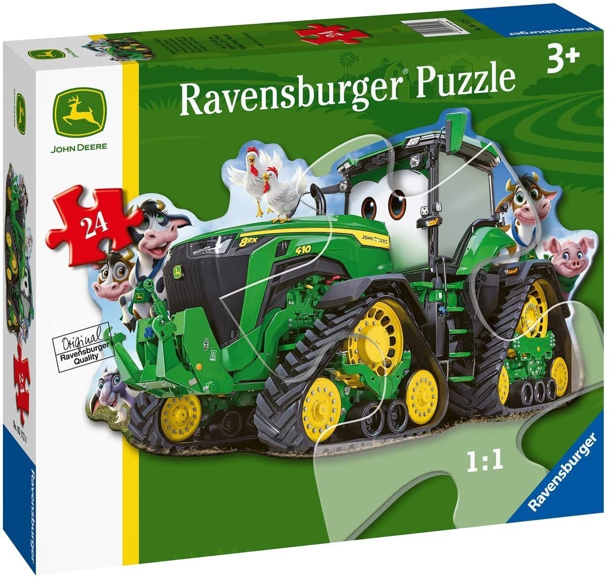 John Deere Tractor Shaped 24pc Ravensburger Puzzle