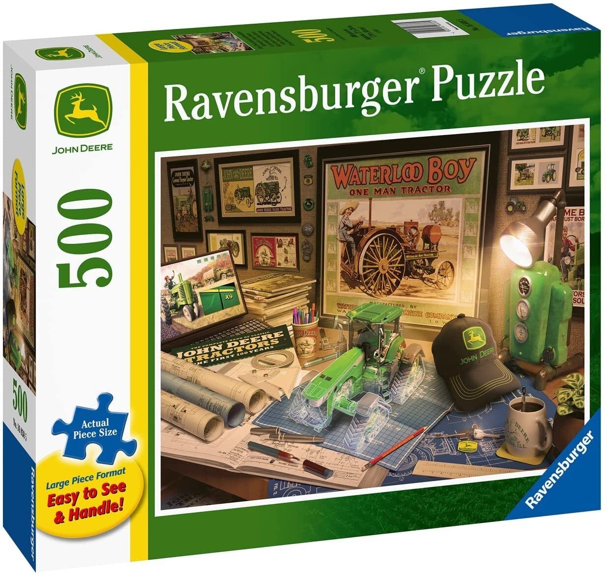 John Deere Work Desk 500 piece Large Format Ravensburger Puzzle