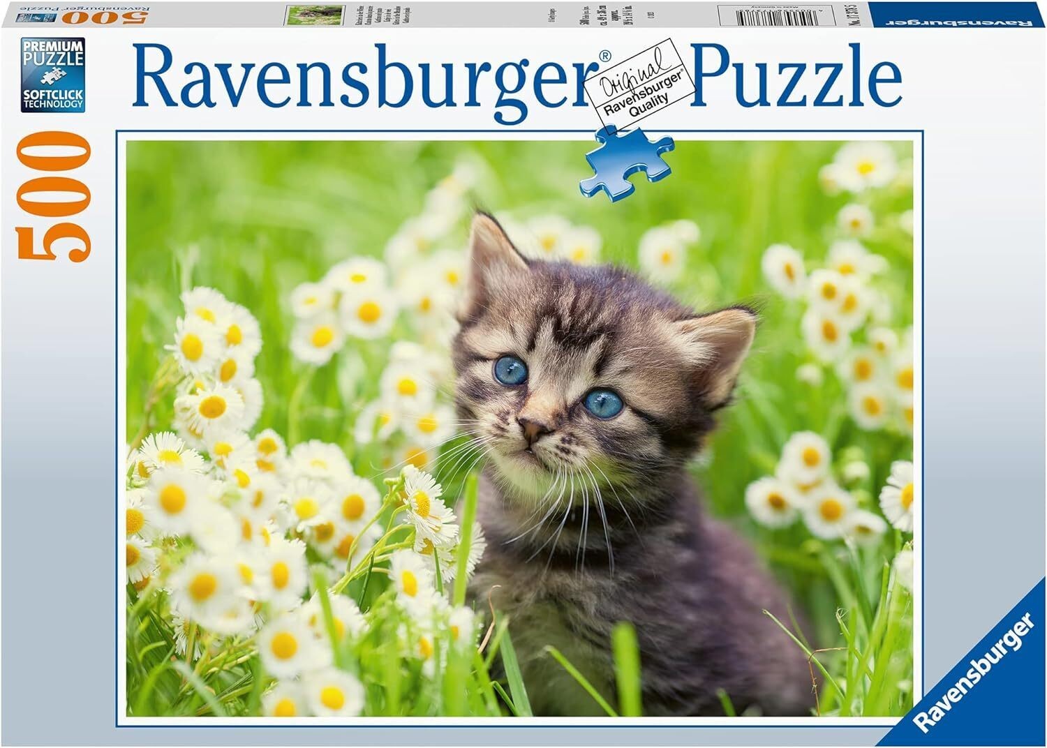 Kitten in the Meadow - 500pc Ravensburger Jigsaw