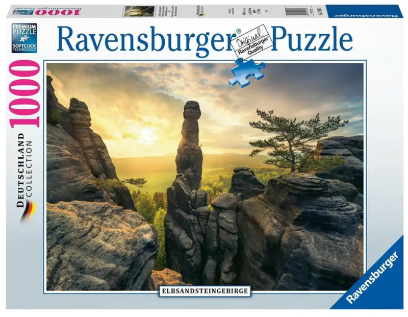 Monolith Elbe Sandstone Mountains - Ravensburger 1000pc Jigsaw