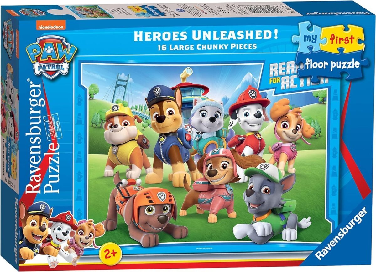 Paw Patrol Hero's Unleashed Ravensburger Giant Floor Puzzle 16pcs