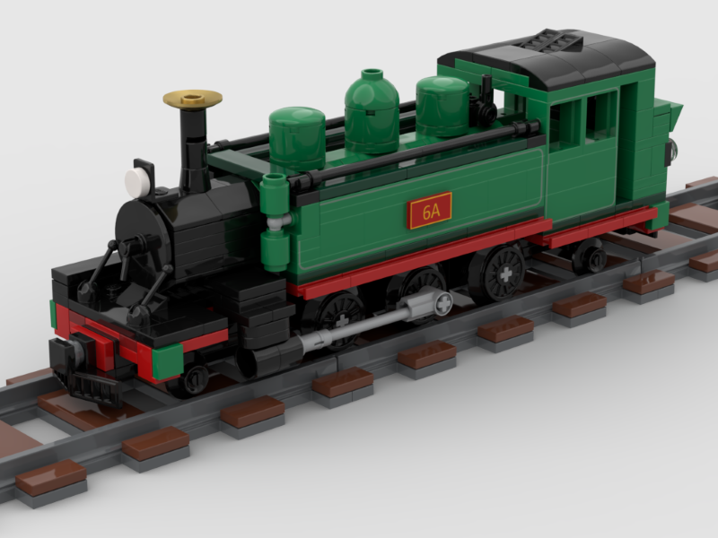 Puffing Billy Steam Locomotive Custom LEGO Steam Train Model