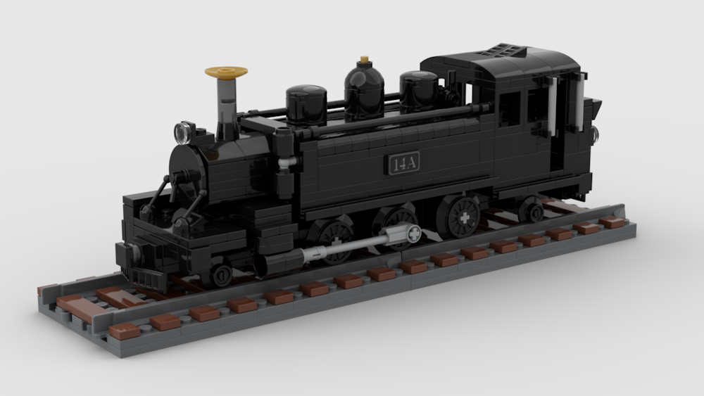 Puffing Billy Steam Locomotive Custom LEGO Steam Train Model