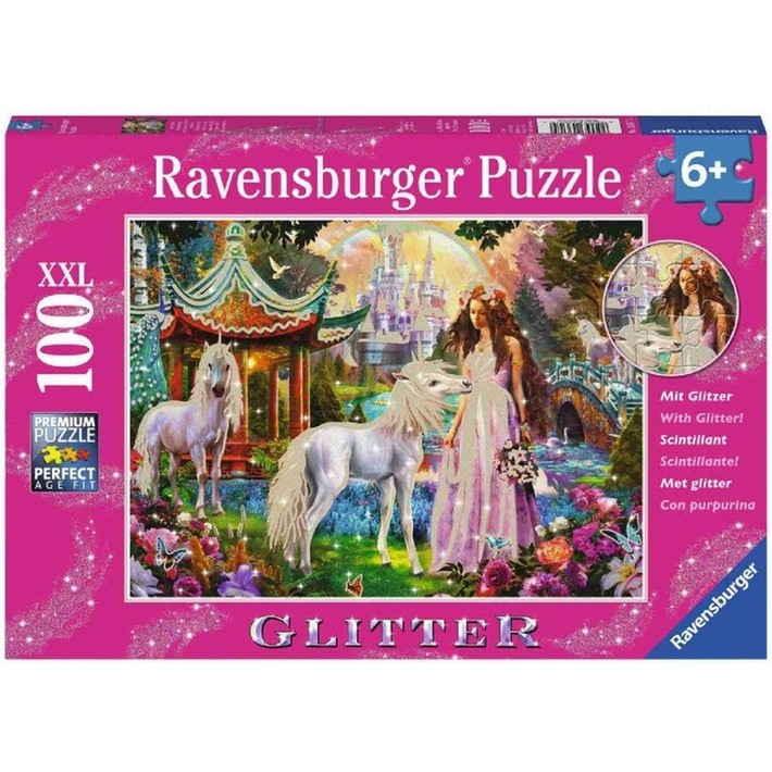 Unicorn World Glitter Ravensburger 100pc XXL