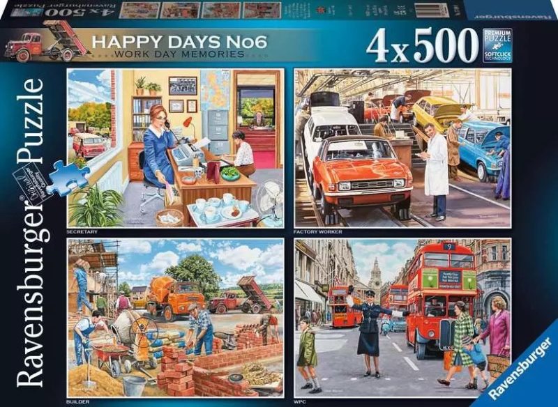 Happy Days no 6 - Work Day Memories - 4x500pc Ravensburger Jigsaw Puzzle