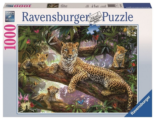 Leopard Family 1000pc Ravensburger Jigsaw