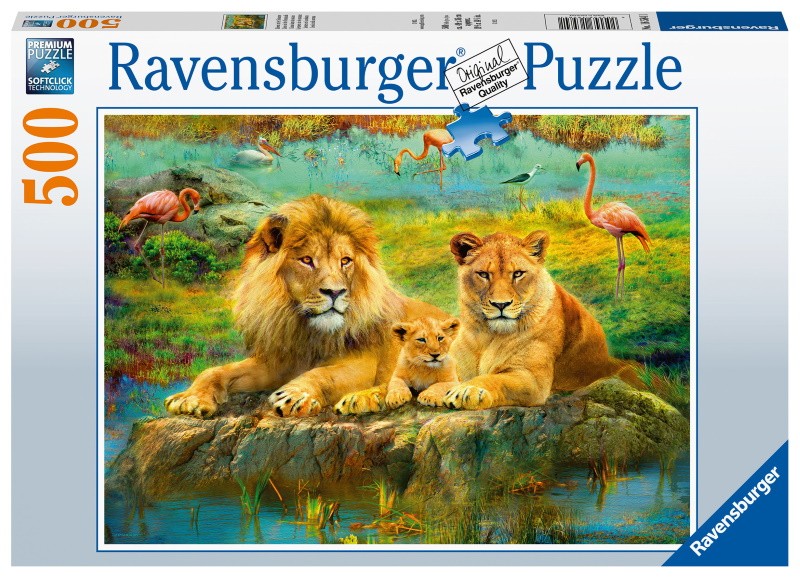 Lions in the Savannah 500pc Ravensburger Jigsaw