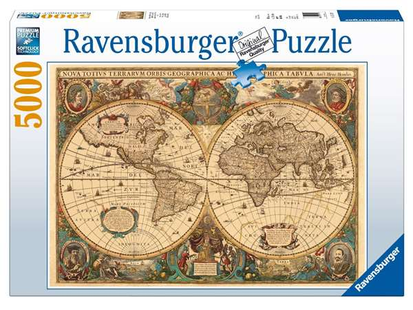 Antique World Map Puzzle 5000pc Ravensburger Jigsaw