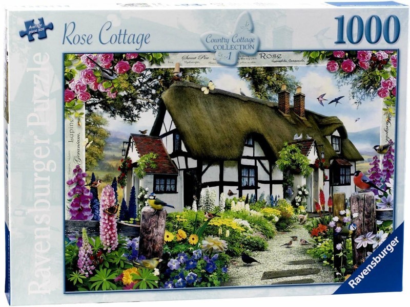 Rose Country Cottage Ravensburger 1000pc Jigsaw 155859