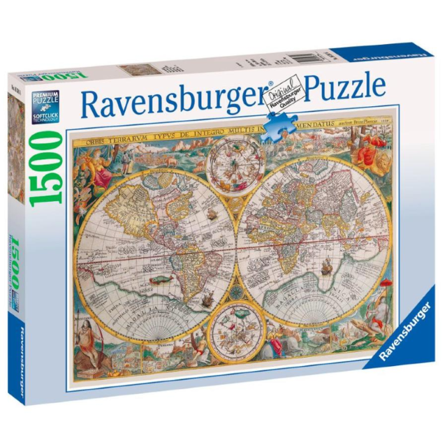 World Map 1594 1500pc Jigsaw
