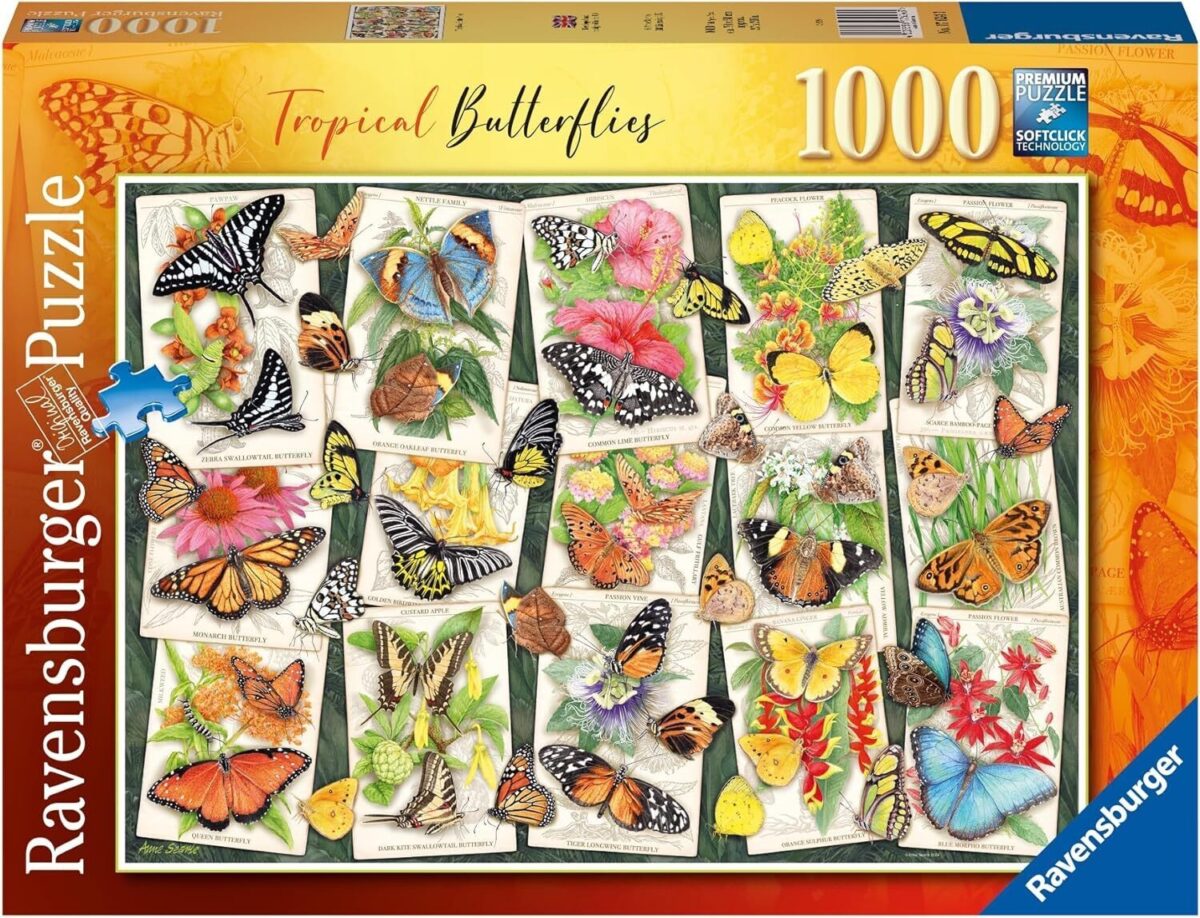Tropical Butterflies - Ravensburger 1000pc Jigsaw