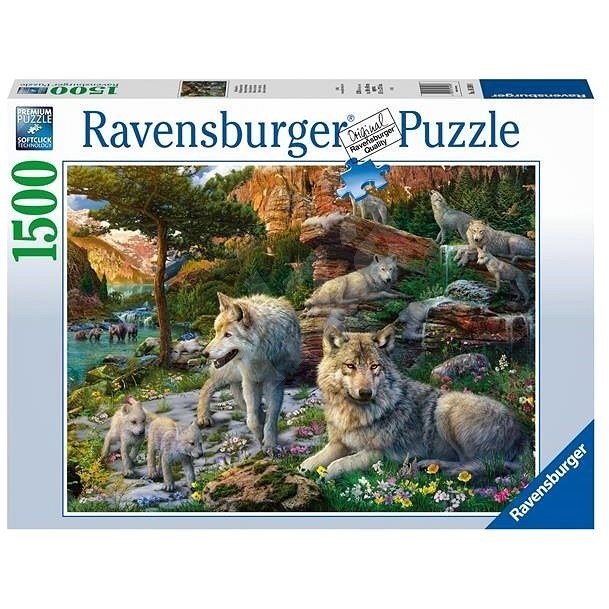 Wolves in  Spring Ravensburger 1500pc Jigsaw