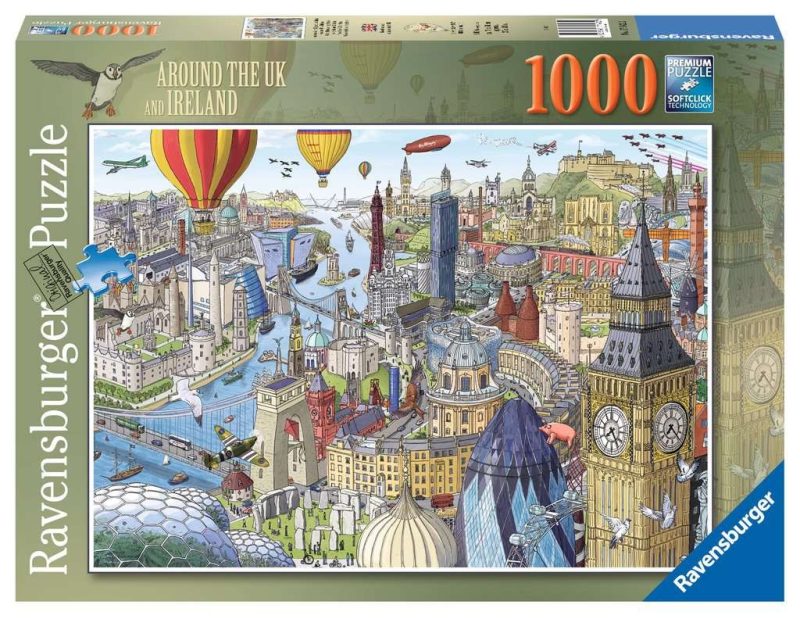 Around the UK and Ireland - 1000pc Ravensburger Jigsaw