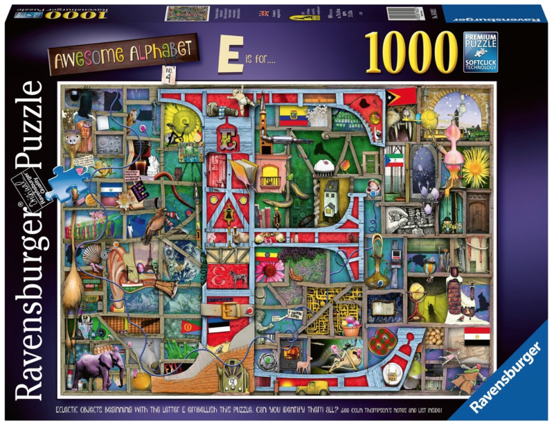 Awesome Alphabet E - Ravensburger 1000pc Jigsaw