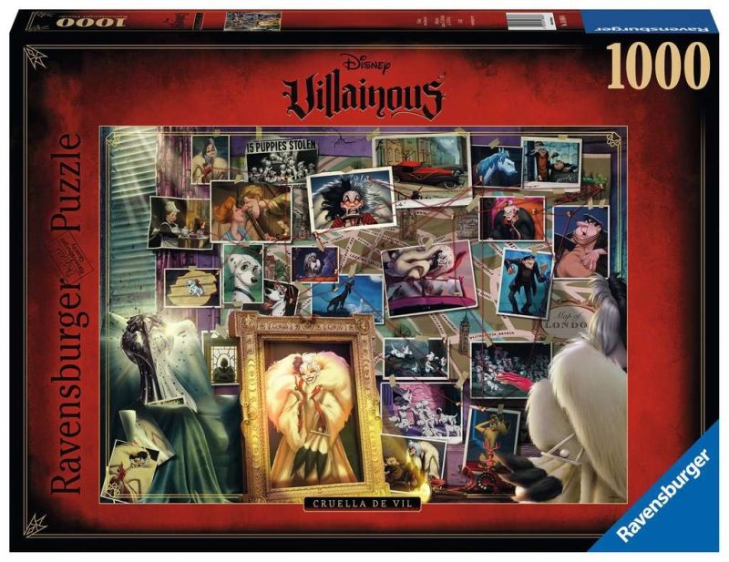 Disney Villainous Cruella 1000pc Ravensburger Jigsaw