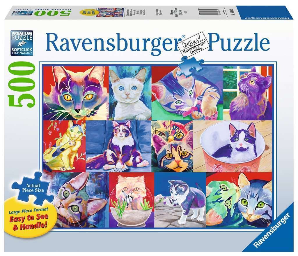 Hello Kitty Cat 500 piece Large Format Ravensburger Puzzle