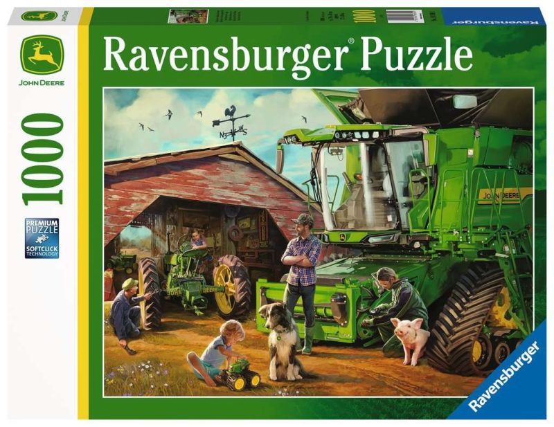 John Deere Then  & Now - 1000pc Ravensburger Jigsaw