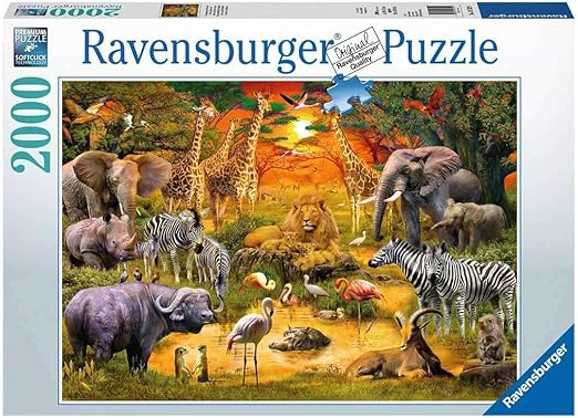 Gathering at the Waterhole 2000 pcs Puzzle