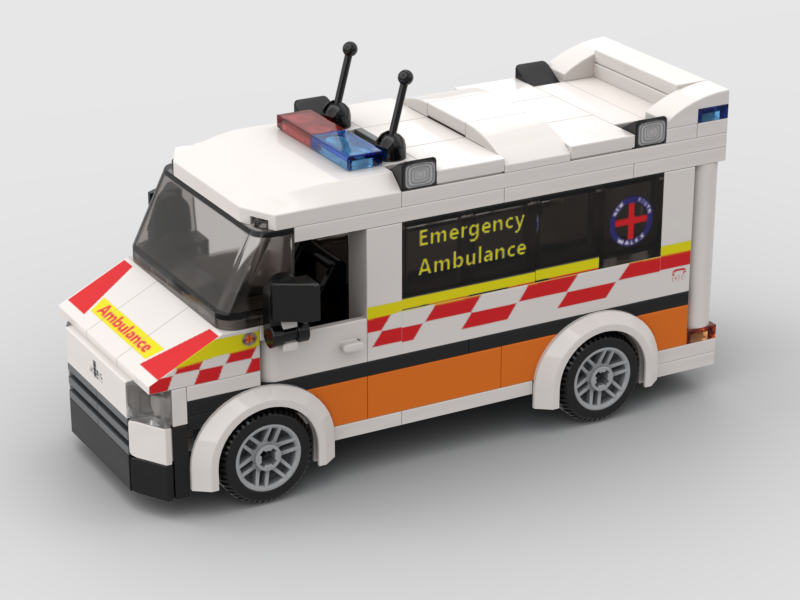 NSW Ambulance Custom LEGO Model