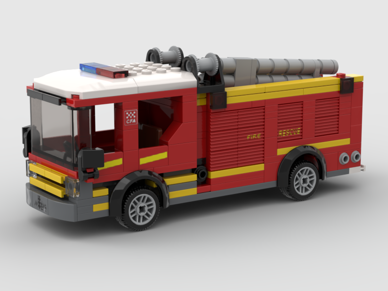 Heavy Pumper Fire Appliance Custom LEGO Model