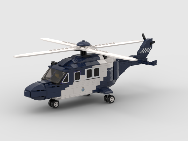 Victoria Police AW139 Helicopter Custom LEGO Model