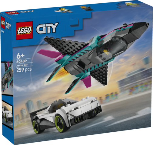 LEGO® City Jet vs. Car – Toy Cars and Jet Toy Playset - 60489