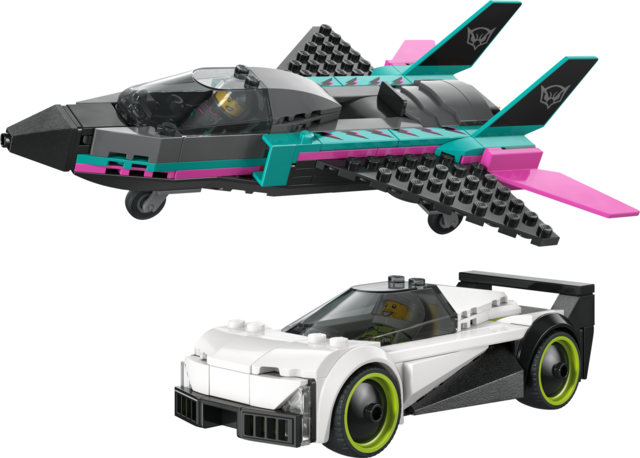 LEGO® City Jet vs. Car – Toy Cars and Jet Toy Playset - 60489 - Image 2