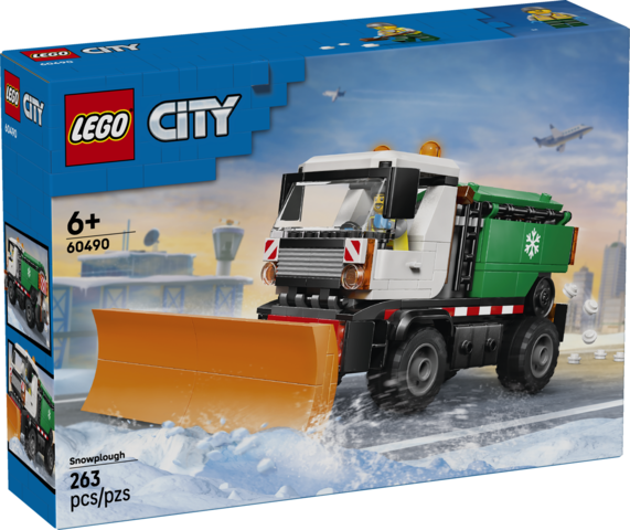 LEGO® City Snowplow Truck Toy Vehicle with Minifigure 60490