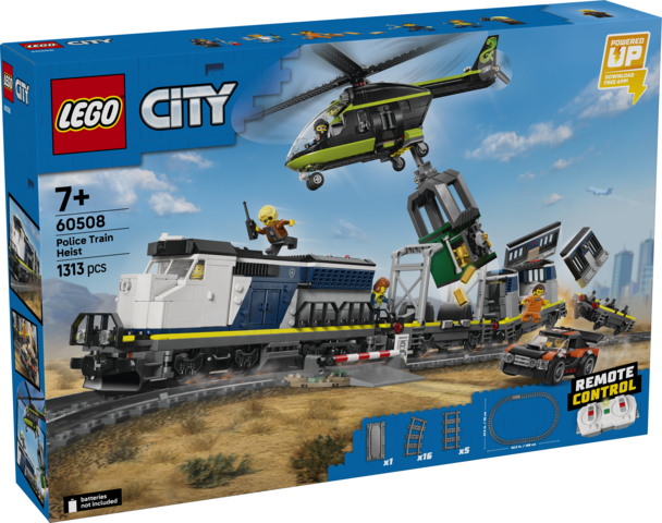 LEGO® City Police Train Heist - Toy Train Set 60508