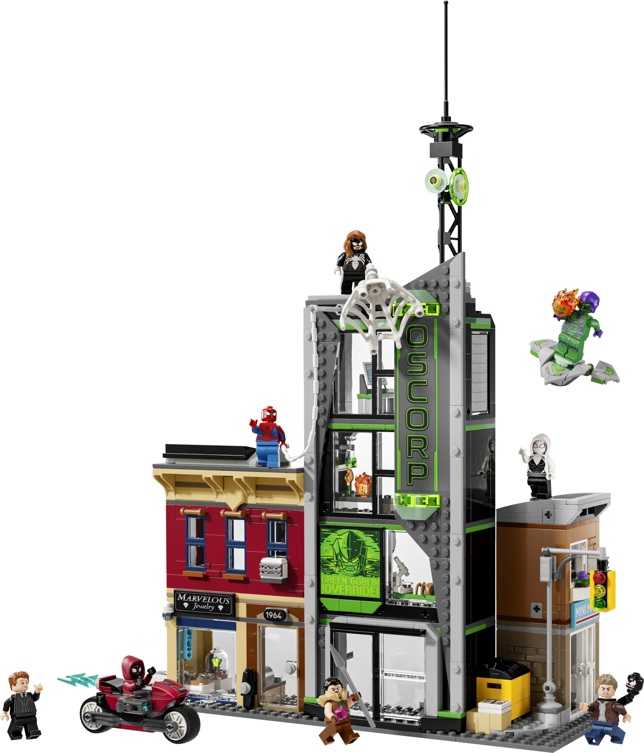 LEGO® ǀ Marvel Spider-Man vs. Oscorp, Kids’ Super Hero Building Kit 76324 - Image 2