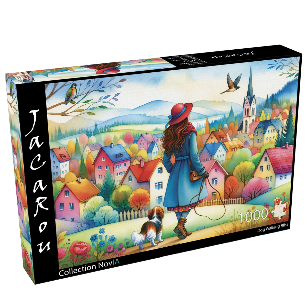 Dog Walking Bliss - JaCaRou 1000pc Puzzle