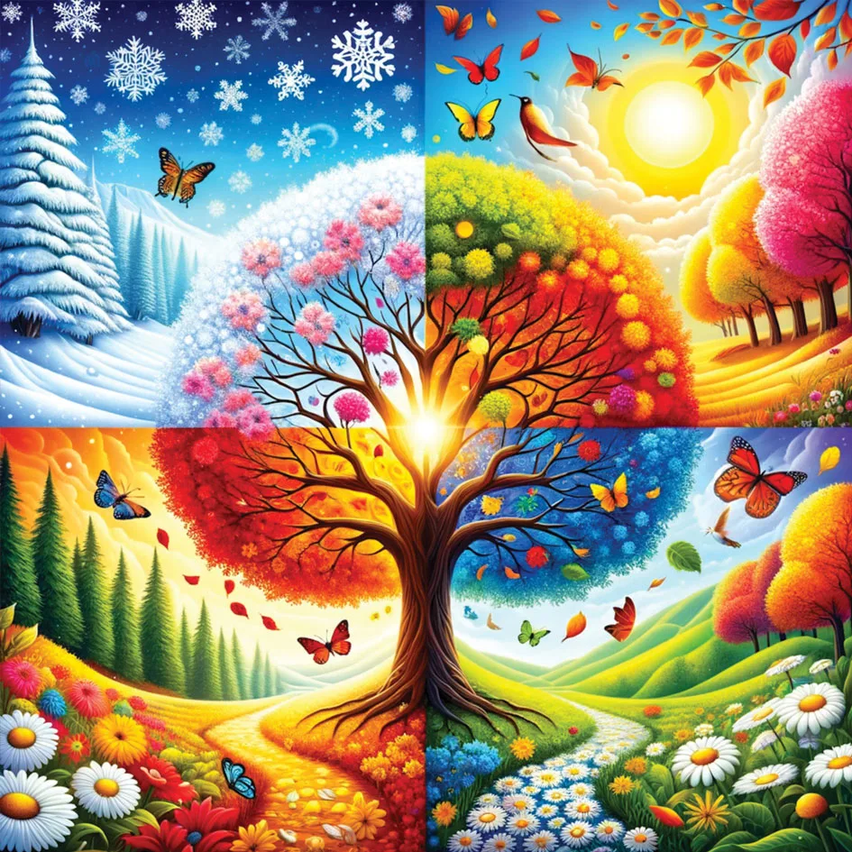 Four Seasons -  1023pc Yazz Puzzle