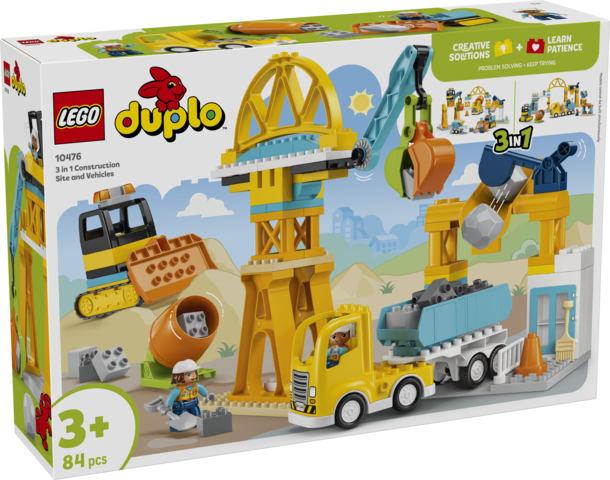 LEGO® DUPLO® Town 3 in 1 Construction Site and Vehicles 10476