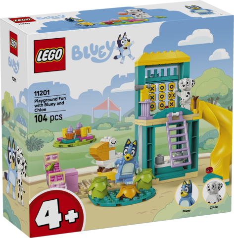 LEGO® Bluey Playground Fun with Bluey and Chloe Preschool Toy Building Kit 11201