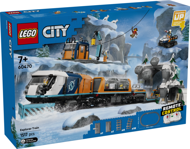 LEGO® City Explorers’ Arctic Polar Express Train Toy Vehicle Set 60470