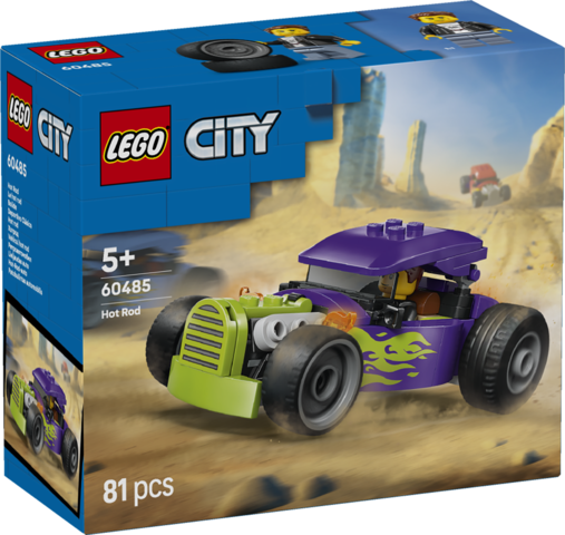 LEGO® City Hot Rod Race Car Building Toy and Minifigure 60485