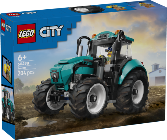 LEGO® City Tractor Farm Toy Building Set and Minifigure 60498
