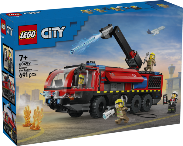 LEGO® City Airport Fire Truck - Toy Truck Building Set 60499