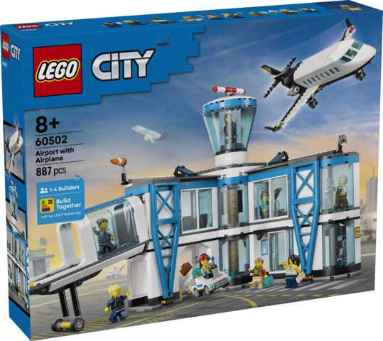 LEGO® City Airport with Airplane - Toy Model Airport Set - 60502
