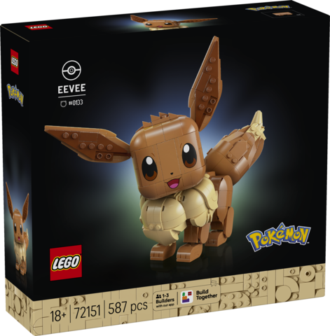 LEGO® Pokémon™ Eevee Model Building Kit Gamer Merch 72151