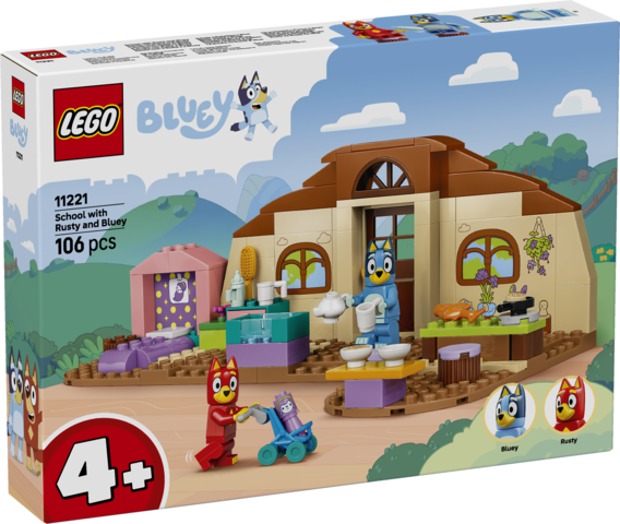 LEGO® Bluey School with Rusty and Bluey Building Toy 11221