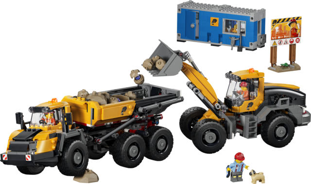 LEGO® City Dump Truck & Front End Loader - Construction Toy 60494 - Image 2