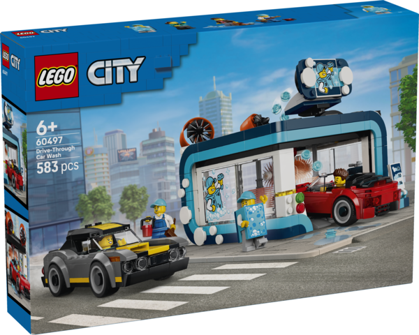 LEGO® City Drive-Through Car Wash - Building Kit 60497