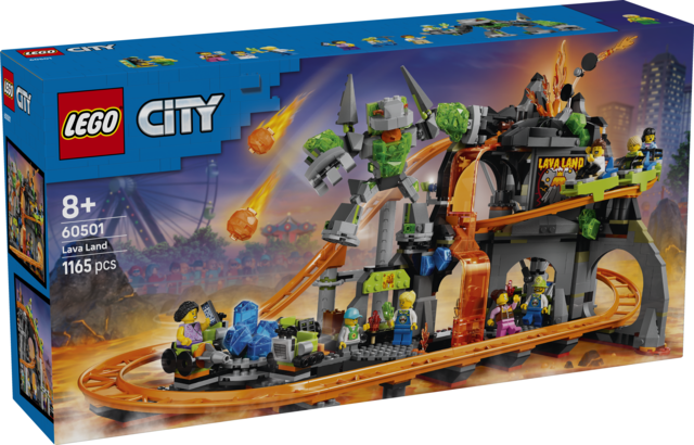 LEGO® City Lava Land Roller Coaster Park - Building Set 60501