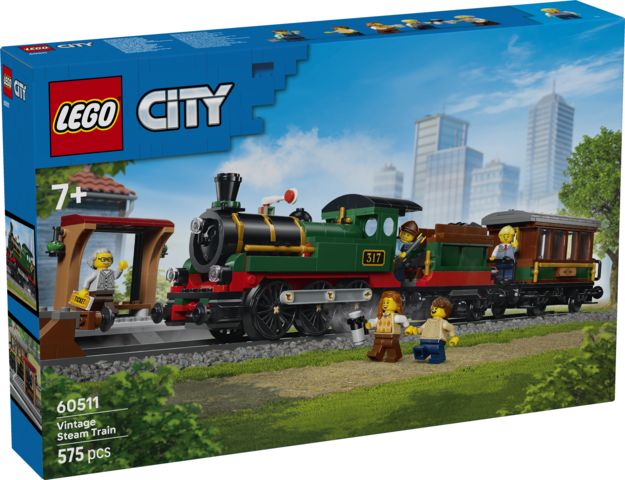 LEGO® City Vintage Steam Train - Toy Building Set 60511