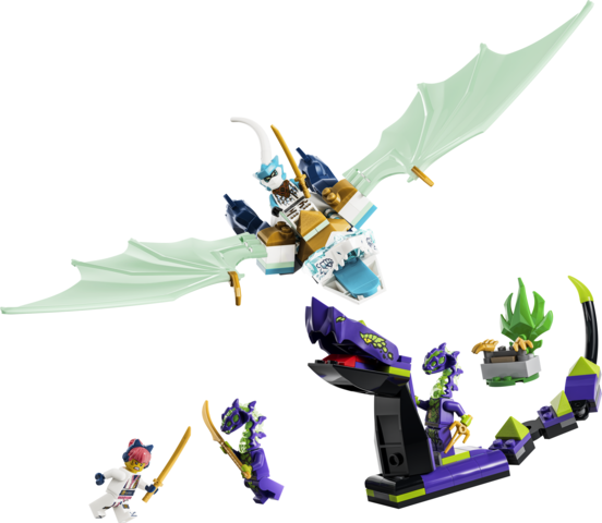 LEGO® NINJAGO® Zane’s Ice Dragon Battle Toy Set 71865 - Image 2