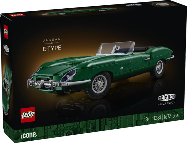 LEGO® Icons Jaguar E-Type - Classic Sports Car Model 11381