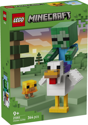 LEGO® Minecraft® Chicken Jockey Building Toy Decor 21582