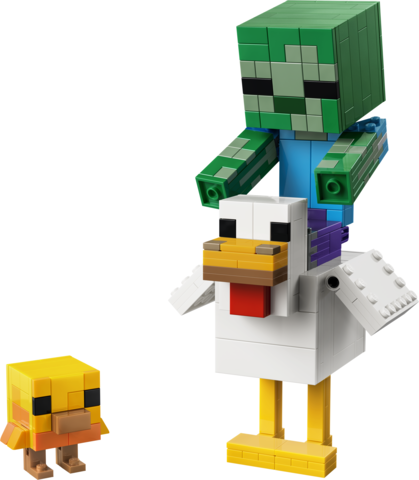 LEGO® Minecraft® Chicken Jockey Building Toy Decor 21582 - Image 2